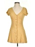 Pull&Bear Tweed Yellow Casual Dress Size S - photo 1