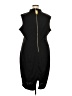 Alexia Admor Solid Black Casual Dress Size 3X - photo 2