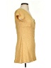 Pull&Bear Tweed Yellow Casual Dress Size S - photo 4