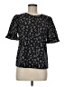 MELLODAY Black Short Sleeve Blouse Size M - photo 1