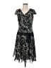 Bice 100% Polyester Paisley Black Cocktail Dress Size 8 - photo 1