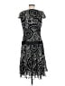 Bice 100% Polyester Paisley Black Cocktail Dress Size 8 - photo 2