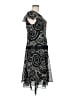 Bice 100% Polyester Paisley Black Cocktail Dress Size 8 - photo 4