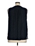 Ann Taylor LOFT 100% Polyester Black Sleeveless Blouse Size XL - photo 2