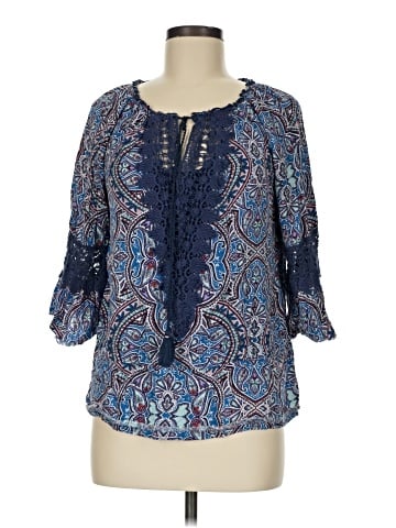 Democracy 3/4 Sleeve Blouse (view 1)