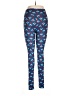Lularoe Print Blue Leggings One size - photo 2
