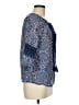 Democracy 100% Rayon Blue 3/4 Sleeve Blouse Size M - photo 4
