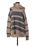 Heartloom Stripes Gray Turtleneck Sweater Size S - photo 1
