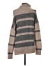 Heartloom Stripes Gray Turtleneck Sweater Size S - photo 2