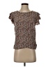 Assorted Brands 100% Rayon Brown Short Sleeve Blouse Size S - photo 1