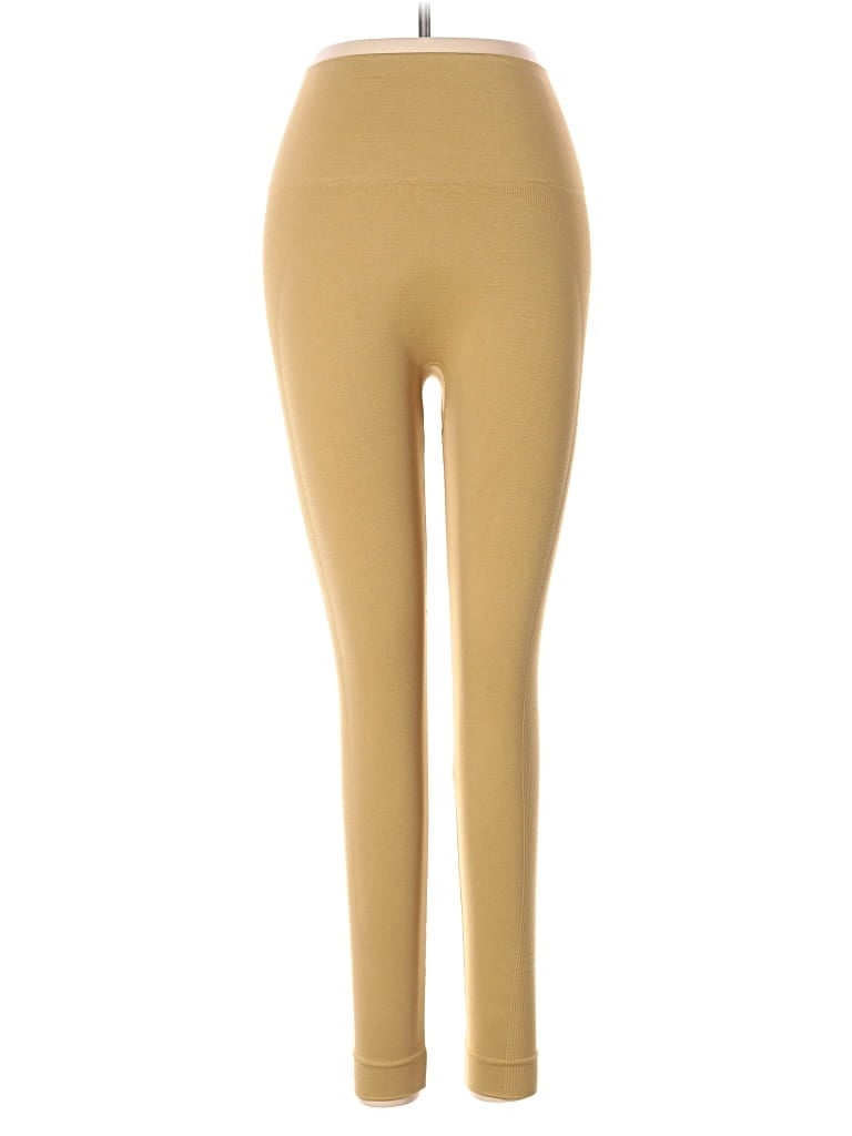 Pre-owned Set Active Active Pants In Tan