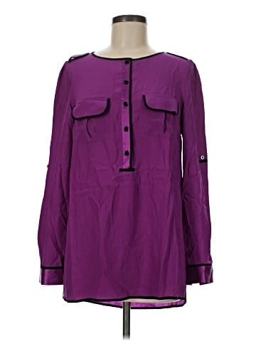 Cynthia Steffe Long Sleeve Silk Top (view 1)