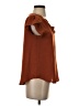 Mine 100% Polyester Orange Short Sleeve Blouse Size S - photo 4