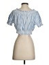 J.Crew 100% Cotton Blue Short Sleeve Blouse Size XS - photo 2