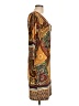 White Mark Paisley Brown Casual Dress Size L - photo 4