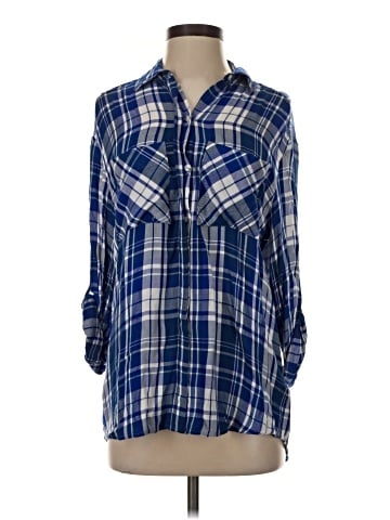 Express 3/4 Sleeve Button-Down Shirt (view 1)