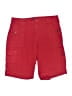 Roaman's Solid Red Cargo Shorts Size 14W - photo 1