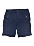 Roaman's Solid Blue Cargo Shorts Size 16W - photo 1
