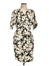 Closet Print Yellow Cocktail Dress Size 12 - photo 1