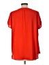 Pleione 100% Polyester Red Short Sleeve Blouse Size L - photo 2