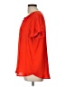 Pleione 100% Polyester Red Short Sleeve Blouse Size L - photo 5