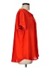 Pleione 100% Polyester Red Short Sleeve Blouse Size L - photo 4