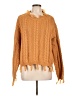 Fashion on Earth 100% Acrylic Orange Pullover Sweater Size L - photo 1