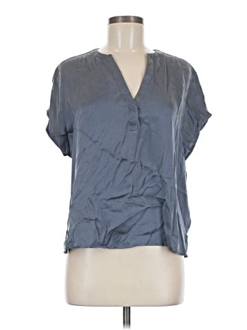 J by Joie Short Sleeve Silk Top (view 1)