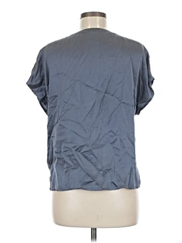J by Joie Short Sleeve Silk Top (view 2)