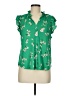 MELLODAY Green Short Sleeve Blouse Size M - photo 1