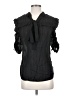 Veronica Beard Black 3/4 Sleeve Silk Top Size 2 - photo 1