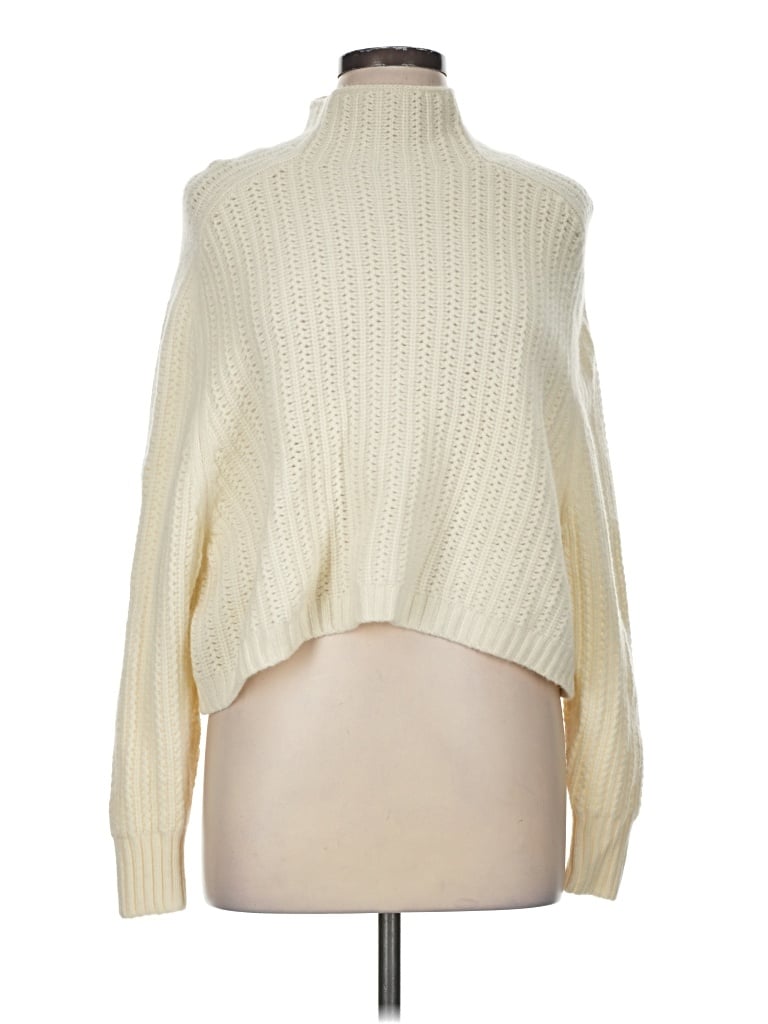 Pre-owned Madewell Turtleneck Sweater In Ivory