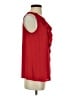 Ann Taylor LOFT 100% Polyester Red Sleeveless Blouse Size S - photo 4