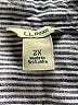 L.L.Bean Chevron-herringbone Gray Long Sleeve Button-Down Shirt Size 2X - photo 7