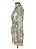 Zara Metallic Silver Cocktail Dress Size XS - photo 5