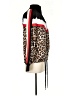 Pam & Gela 100% Polyester Animal Print Black Track Jacket Size P (petite) - photo 4