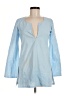 Assorted Brands Solid Blue Long Sleeve Blouse Size 6 - photo 1