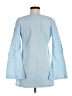 Assorted Brands Solid Blue Long Sleeve Blouse Size 6 - photo 2