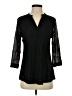 Timeson Black 3/4 Sleeve Blouse Size S - photo 1