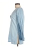 Assorted Brands Solid Blue Long Sleeve Blouse Size 6 - photo 5