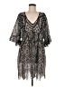 Akemi + Kin 100% Polyester Paisley Silver Cocktail Dress Size 6 - photo 1