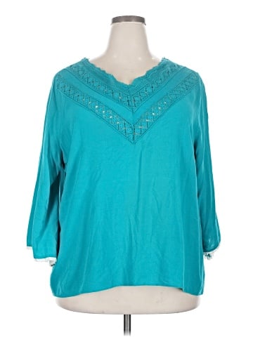 Umgee 3/4 Sleeve Blouse (view 1)