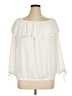 MICHAEL Michael Kors 100% Polyester Ivory 3/4 Sleeve Blouse Size XL - photo 1