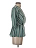 Sienna Sky 100% Polyester Teal 3/4 Sleeve Blouse Size XS - photo 4