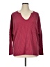 Bibi Burgundy Long Sleeve Top Size XL - photo 1