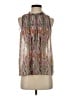 Maison d' Amelie 100% Polyester Paisley Brown Sleeveless Blouse Size S - photo 1