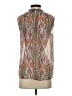 Maison d' Amelie 100% Polyester Paisley Brown Sleeveless Blouse Size S - photo 2