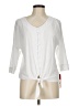 Choices White 3/4 Sleeve Blouse Size M - photo 1