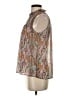 Maison d' Amelie 100% Polyester Paisley Brown Sleeveless Blouse Size S - photo 5