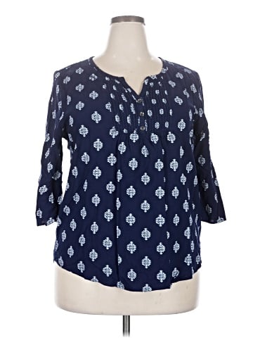 Faded Glory 3/4 Sleeve Blouse (view 1)